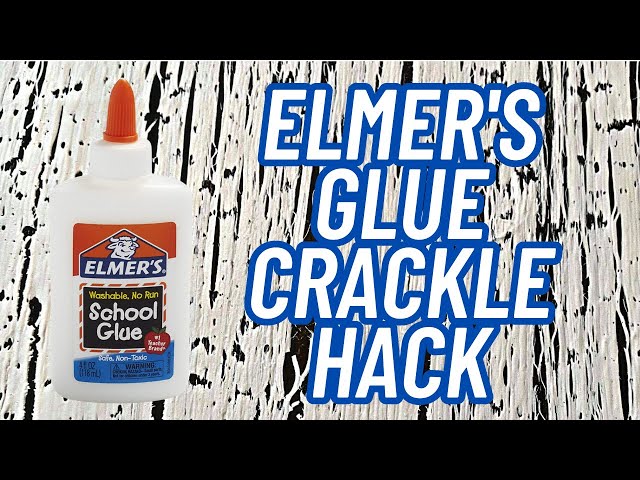 Create Crackle Paint Effects and Distress Your DIYs Using Elmer's Glue 